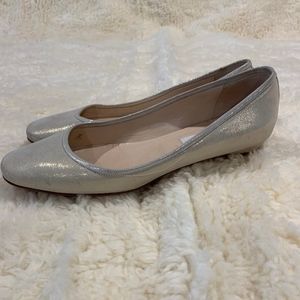 Jimmy Choo Shimmery Gold Ballet Flats